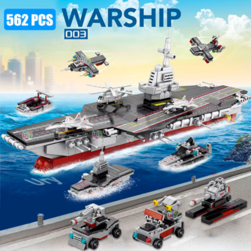 Portavion „Warship” – Set de Construcție cu 562 Piese 