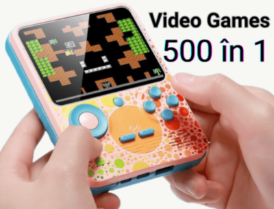 Consolă Gaming G5 cu Ecran Mare și Jocuri Clasice | Controler Inclus (culoare aleatorie) | image