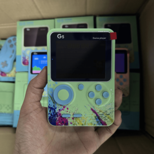 Consolă Gaming G5 cu Ecran Mare și Jocuri Clasice | Controler Inclus (culoare aleatorie)