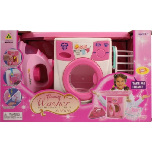 Set mașină de spălat cu fier de călcat copii