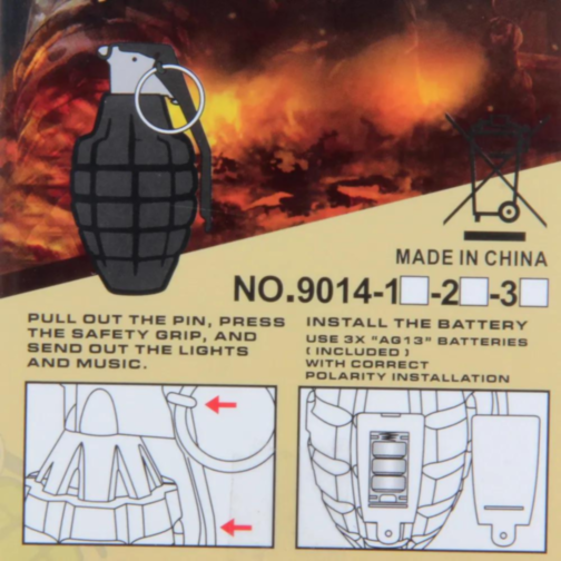 Grenadă Jucărie cu Lumină și Sunet