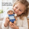 Păpușă bebeluș realistă de 20 cm cu hăinuțe tricotate