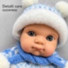 Păpușă bebeluș realistă de 20 cm cu hăinuțe tricotate