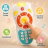 Telecomandă jucărie muzicală cu lumini pentru bebeluși