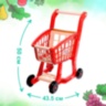 Cărucior de Cumpărături pentru Copii cu Accesorii Supermarket (roșu)
