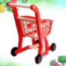 Cărucior de Cumpărături pentru Copii cu Accesorii Supermarket (roșu)