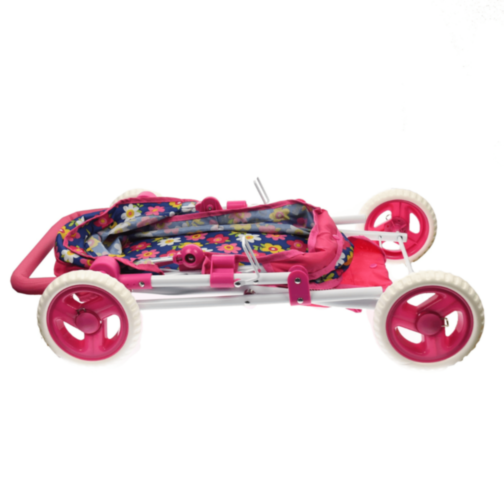Cărucior de Jucărie pentru Păpuși cu Model Floral 