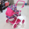 Cărucior de Jucărie pentru Păpuși cu Model Floral 