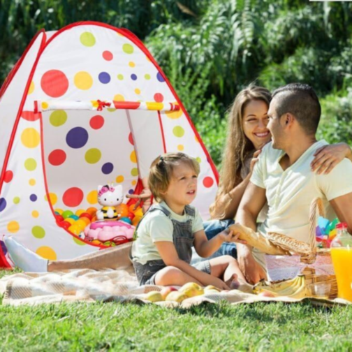 Căsuță Tip Cort Colorat pentru Copii – Spațiu de Joacă Interior și Exterior