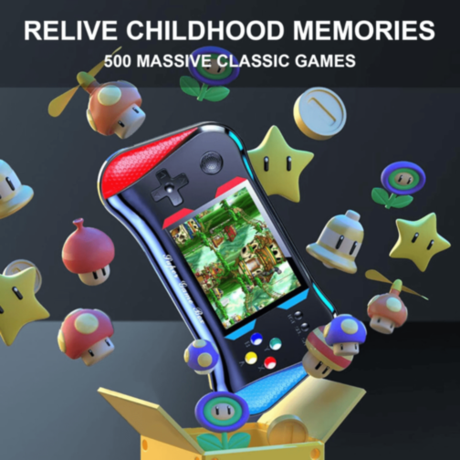 Consolă Portabilă Retro cu 500 Jocuri Clasice | SUP Game Box