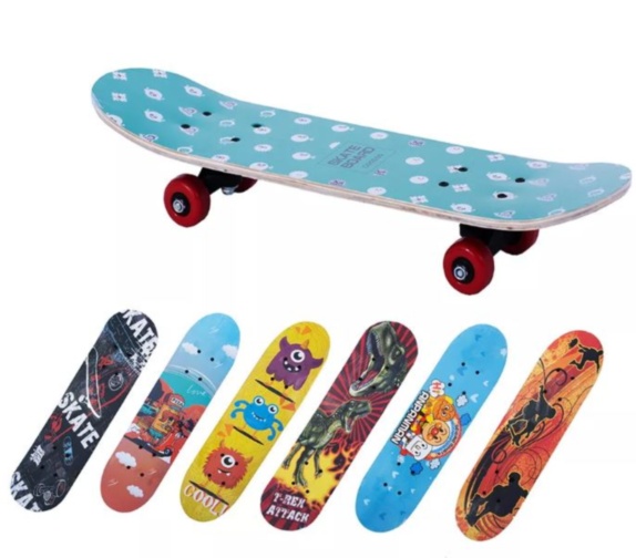 Skateboard pentru Începători, 80cm
