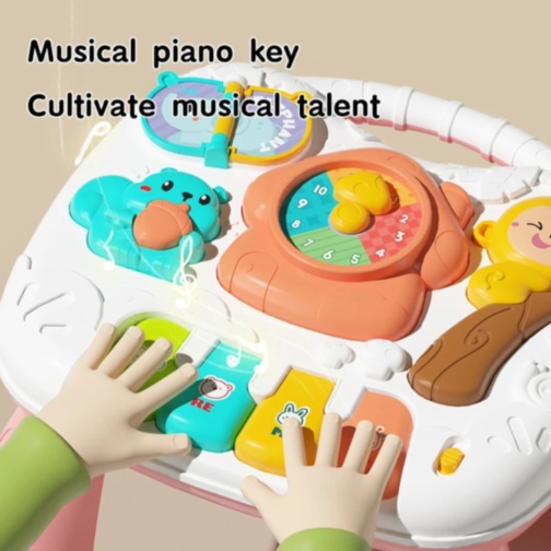Măsuță Interactivă Muzicală pentru Bebeluși (culoare aleatorie)