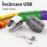Set de construcție Cube Track cu două trenulețe electrice