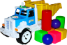 Camion Încărcat cu Cuburi, 46cm
