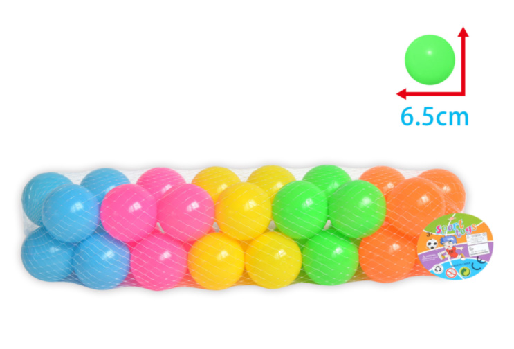 Set 30 Mingi de 6,5cm pentru spații de joacă
