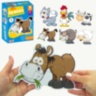 Puzzle Montessori Animale De Fermă 6-în-1 Pentru Copii