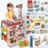 Casă de marcat supermarket copii cu accesorii și scanner