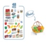 Casă de marcat supermarket copii cu accesorii și scanner