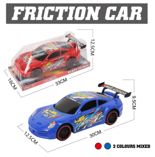 Mașinuță Sport Friction cu Mecanism Inerțial 30 cm (culoare aleatorie)