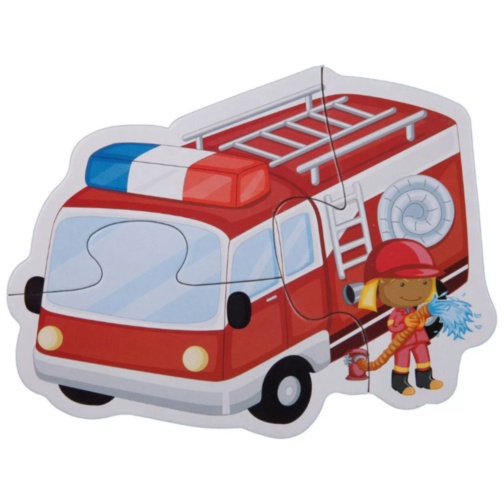 Puzzle Montessori Vehicule de Salvare 6 în 1