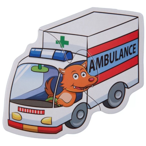 Puzzle Montessori Vehicule de Salvare 6 în 1