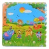 Covoraș Puzzle din Burete "Animale din Pădure", 4 Plăci, 120 X 120cm