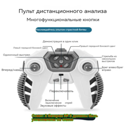 Tanc de Jucărie Telecomandat cu Drift și Lansator de Bile Orbeez 2.4 GHz