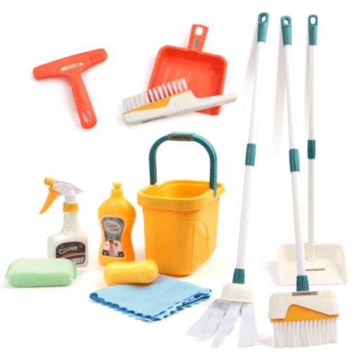 Set Jucărie de Curățenie Clean Time – Mop, Găleată și Accesorii pentru Copii