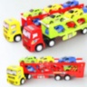 Camion Trailer Transport cu 6 Mașinuțe de Jucărie (culoare aleatorie)