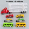 Camion transportor cu inerție și șase vehicule incluse