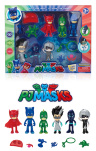 Eroii în Pijamale, Set 6 Figurine cu Accesorii, PJ Masks