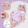 Păpușă Bebeluș Interactivă cu Ochii Albaștri și Hăinuțe Delicate