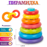 Turn cu Inele Colorate – Jucărie Montessori pentru Bebeluși