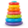 Turn cu Inele Colorate – Jucărie Montessori pentru Bebeluși