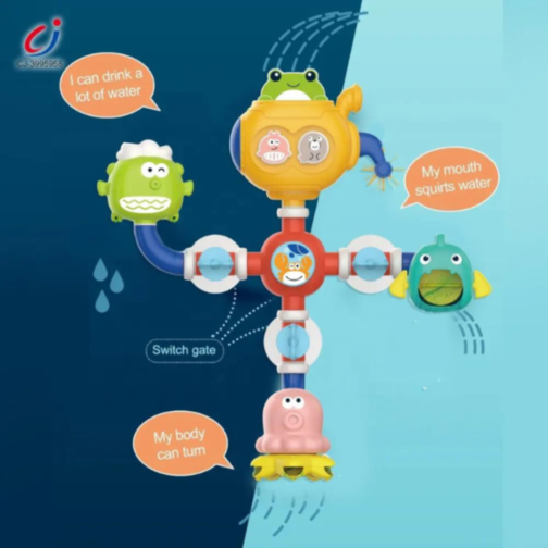 Jucărie de Baie 4 în 1 cu Apă - „Turnul Apei”