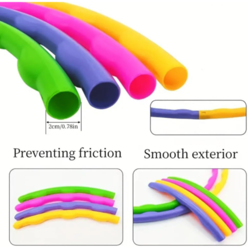 Hula Hoop Colorat - 8 Piese, Diametru 68 cm
