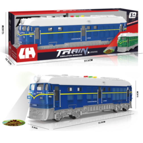 Locomotivă Interactivă cu Proiecție și Sunete – Design Realist pentru Copii