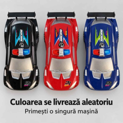 Mașină de poliție sport cu inerție, 29 cm
