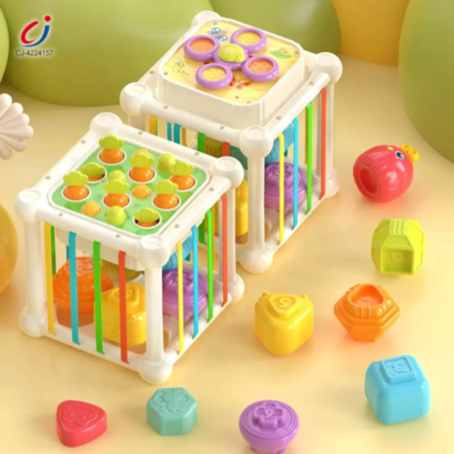 Cub multifuncțional educativ - Jocuri senzoriale și logice