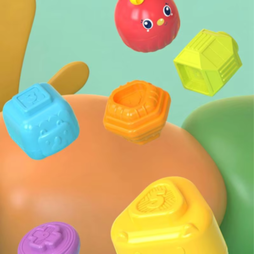 Cub multifuncțional educativ - Jocuri senzoriale și logice