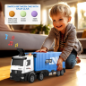 Tir Transportator cu Piste și Mașinuțe Metalice – Set Interactiv 2-în-1