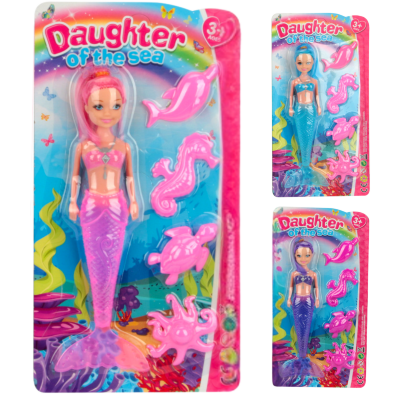 1buc. Jucărie sirenă „Daughter of the Sea” cu figurine marine | image