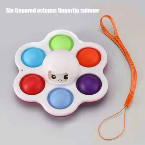 Spinner senzorial "Octopus" cu schimbare de expresie