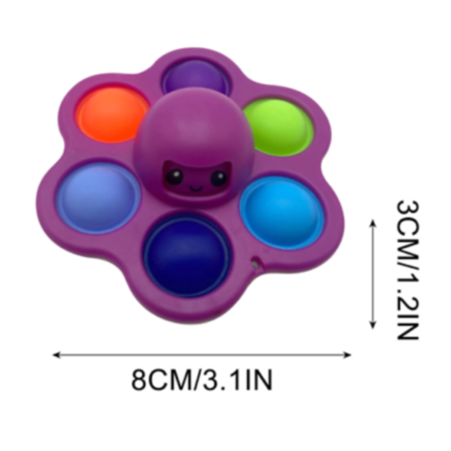 Spinner senzorial "Octopus" cu schimbare de expresie