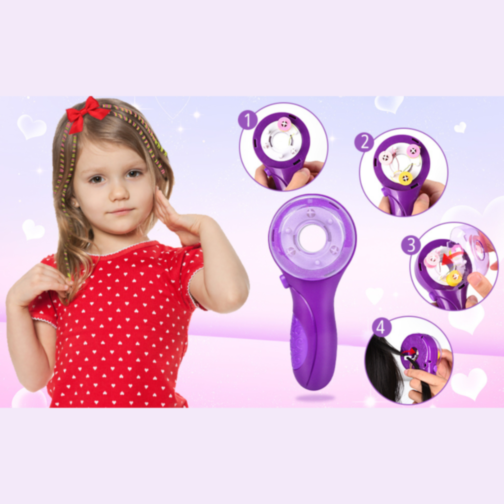 Aparat Electric de Împletit Păr Braided Fashion – Set Accesorii Coafură pentru Fetițe