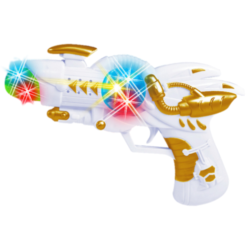 Pistol Electric cu Lumină și Sunet, Design SF, 21 cm