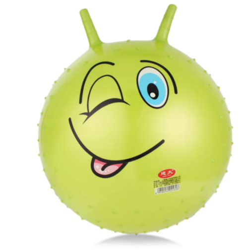 Minge de Sărit cu Mânere – Jucărie Distractivă cu Fețe Haioase (culoare aleatorie)