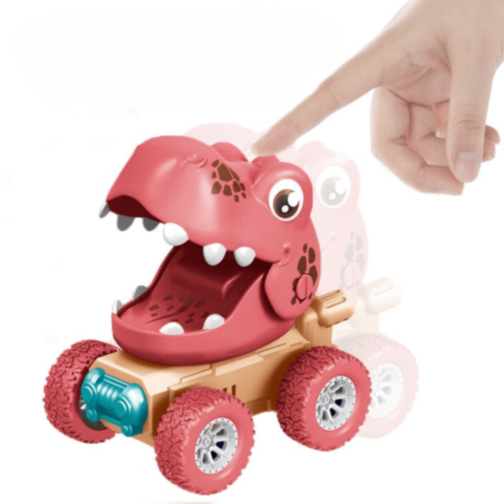 1buc. Mașinuță Dinozaur Colorată Press & Go (model aleatoriu)