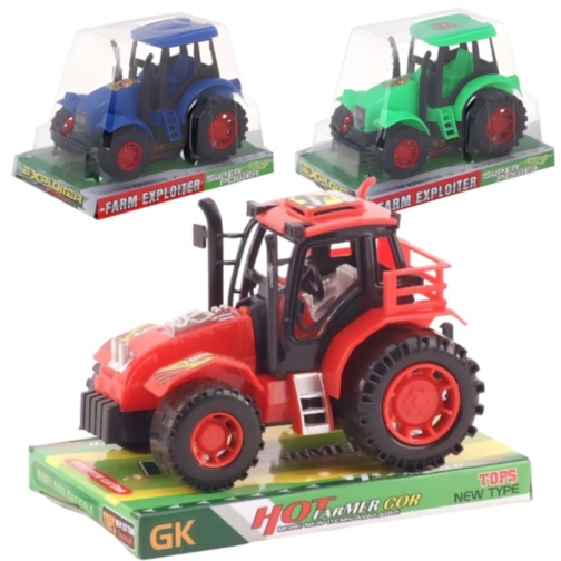 1buc. Tractor de fermă pentru copii jucărie utilaj agricol (culoare aleatorie)