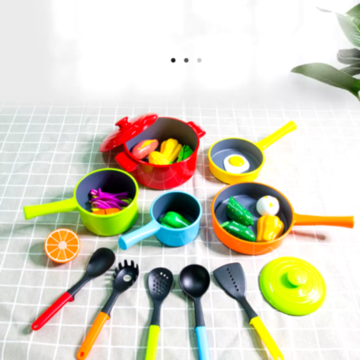Set de Ustensile și Vase de Bucătărie pentru Copii – Mini Chef